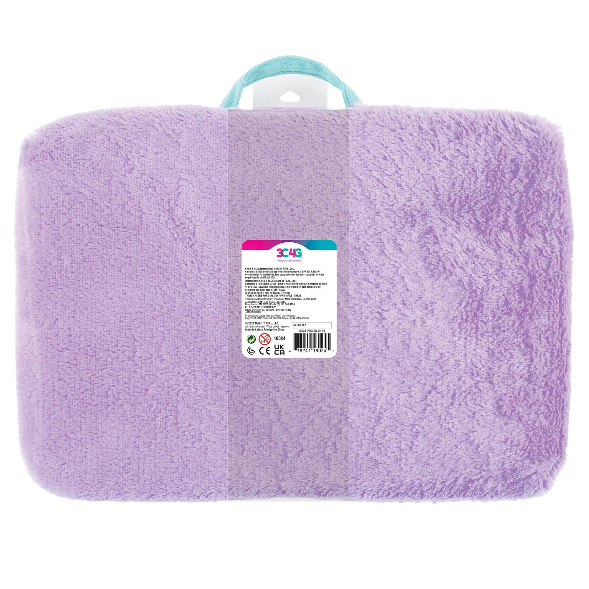 Make It Real™ 3C4G 12" x 17" Purple & Pastel Holowave Lap Desk